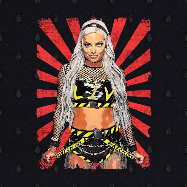 Liv Morgan Wrestling Vintage Fan Art by Sakonipopart